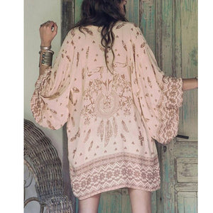 Kimono Cardigan Boho Loose Shawl Top