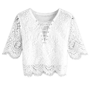 White Lace Blouse