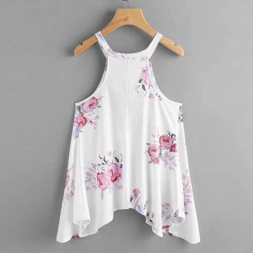 Floral Printed Halter Top