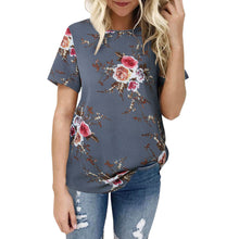 Casual Floral Print Short Sleeve