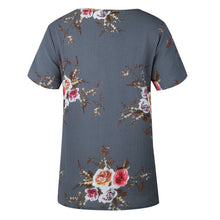 Casual Floral Print Short Sleeve