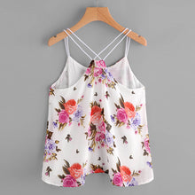 White Floral Crop Top