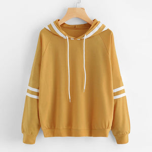 Mustard Double Stripe Hoodie